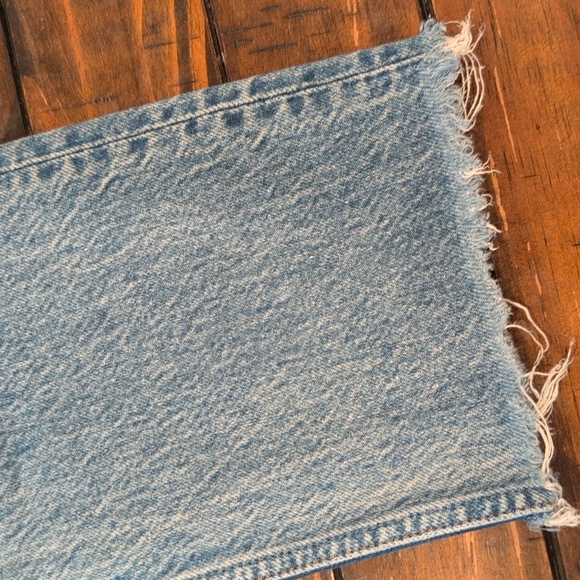 Reformation Cynthia High Rise Straight Jeans Frayed Hem - Picture 5 of 15